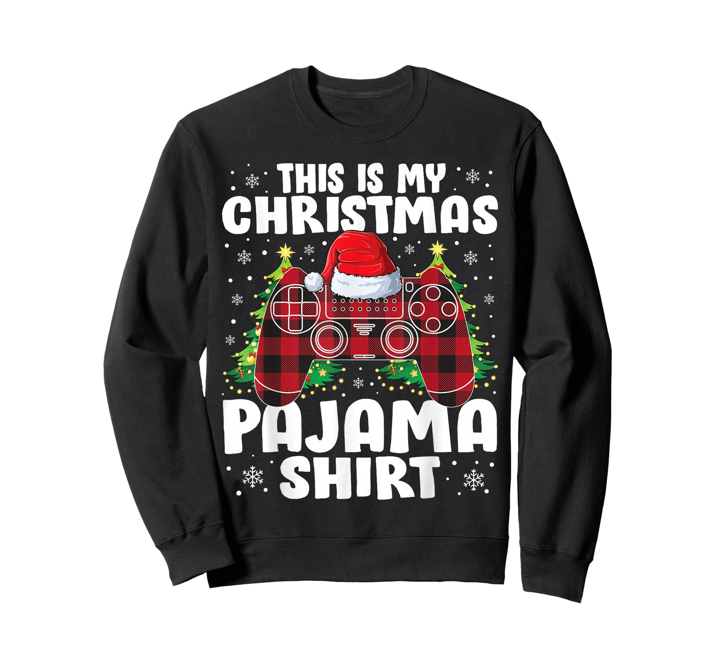 This is My Christmas Pajama Shirt Christmas Gamer Funny Boys T-Shirt