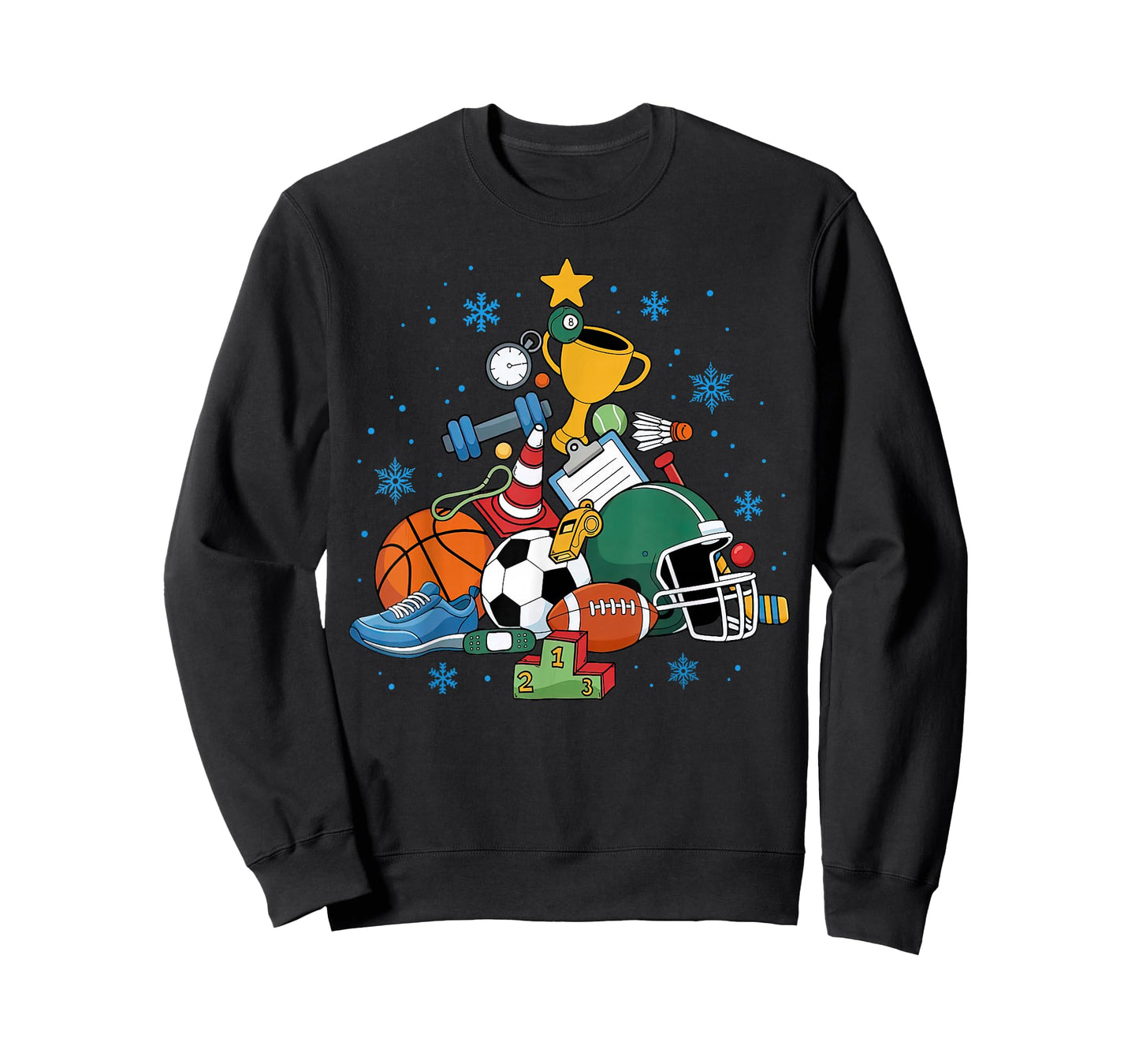 PE Teacher Christmas Tree Physical Education Instructor Xmas T-Shirt