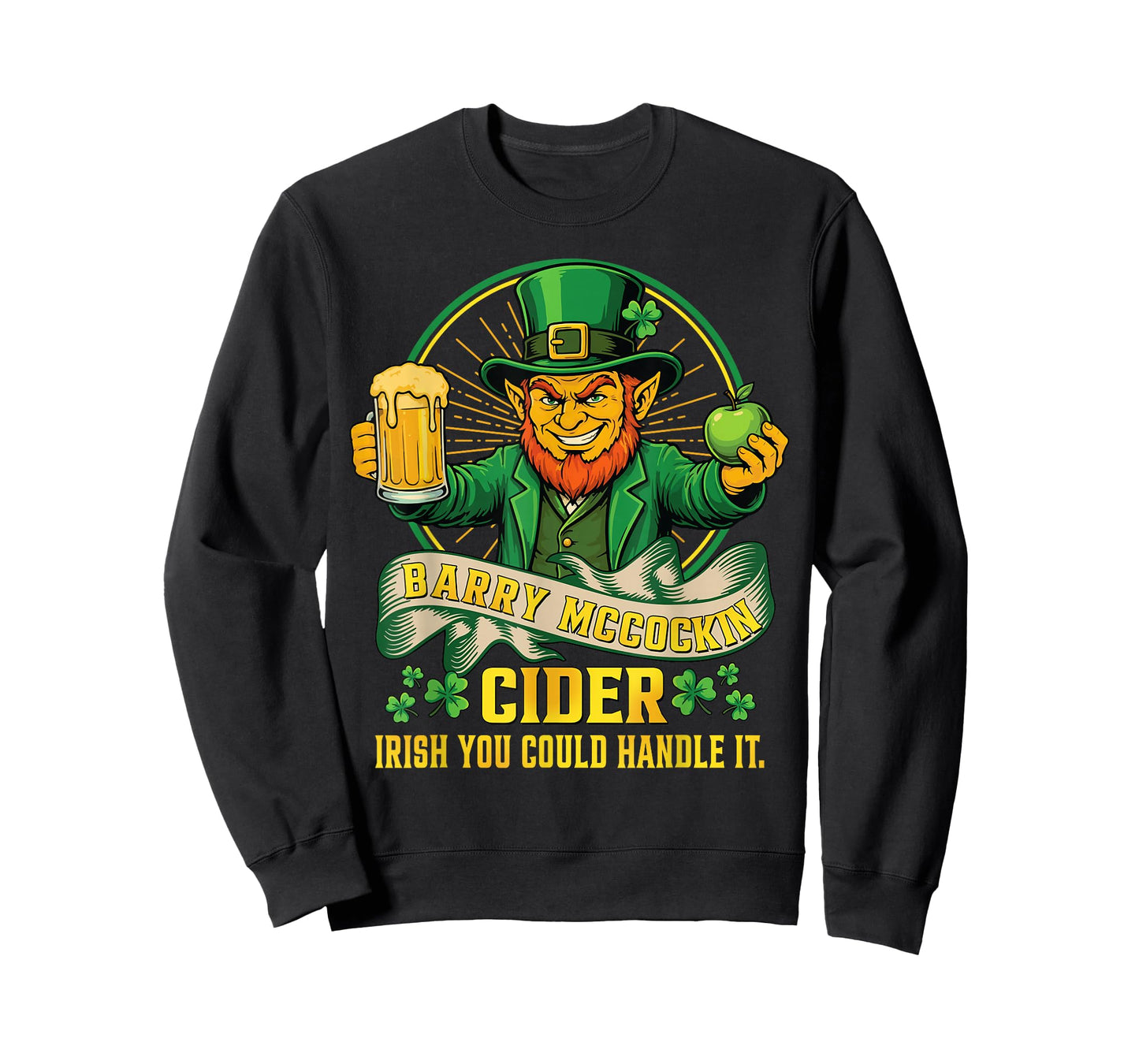 Vintage Barry Maccockin Cider Funny St Patrick's Day T-Shirt