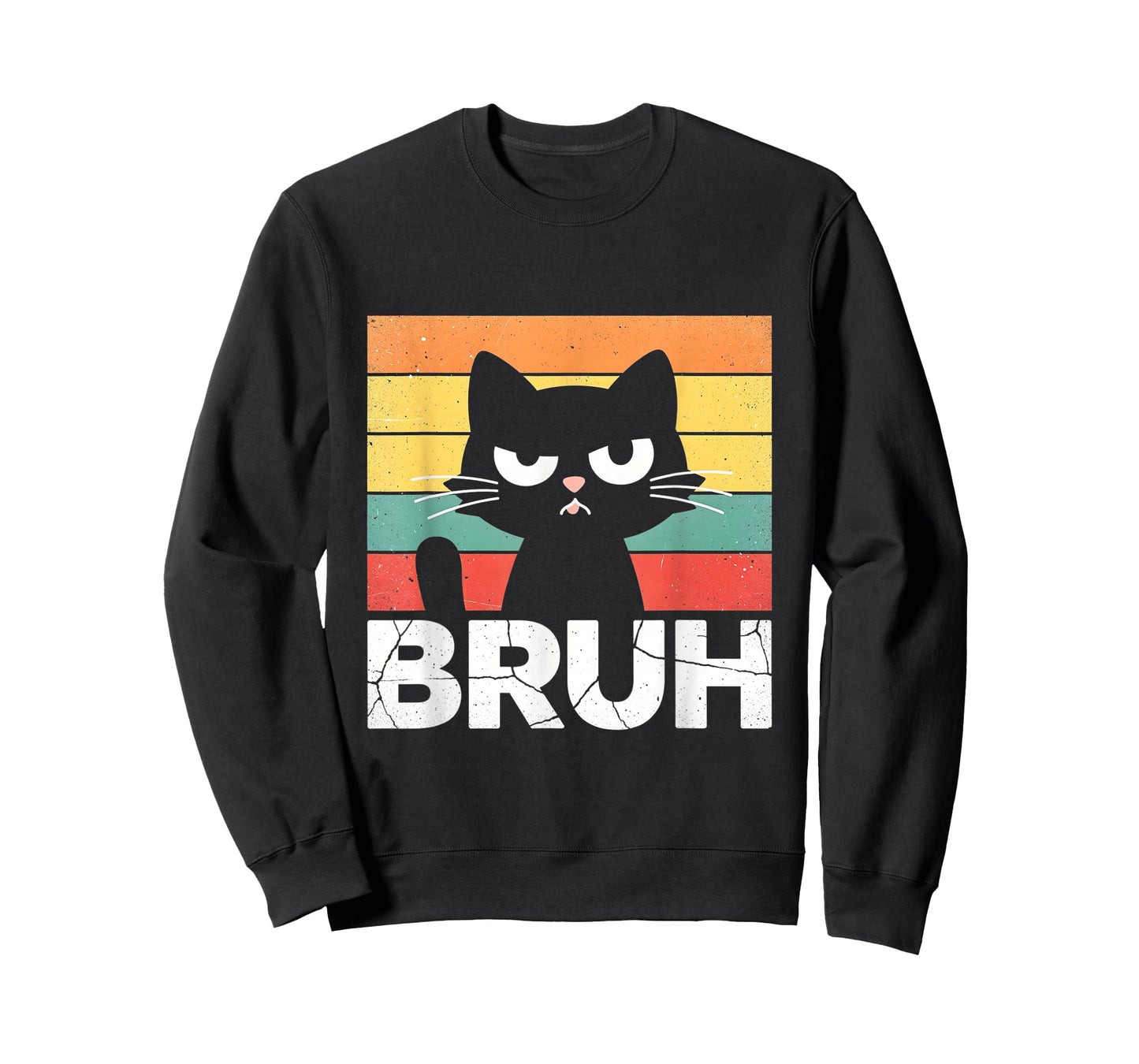 Funny Cat Bruh for Teens Boys Girls Men Women Meme Graphic T-Shirt