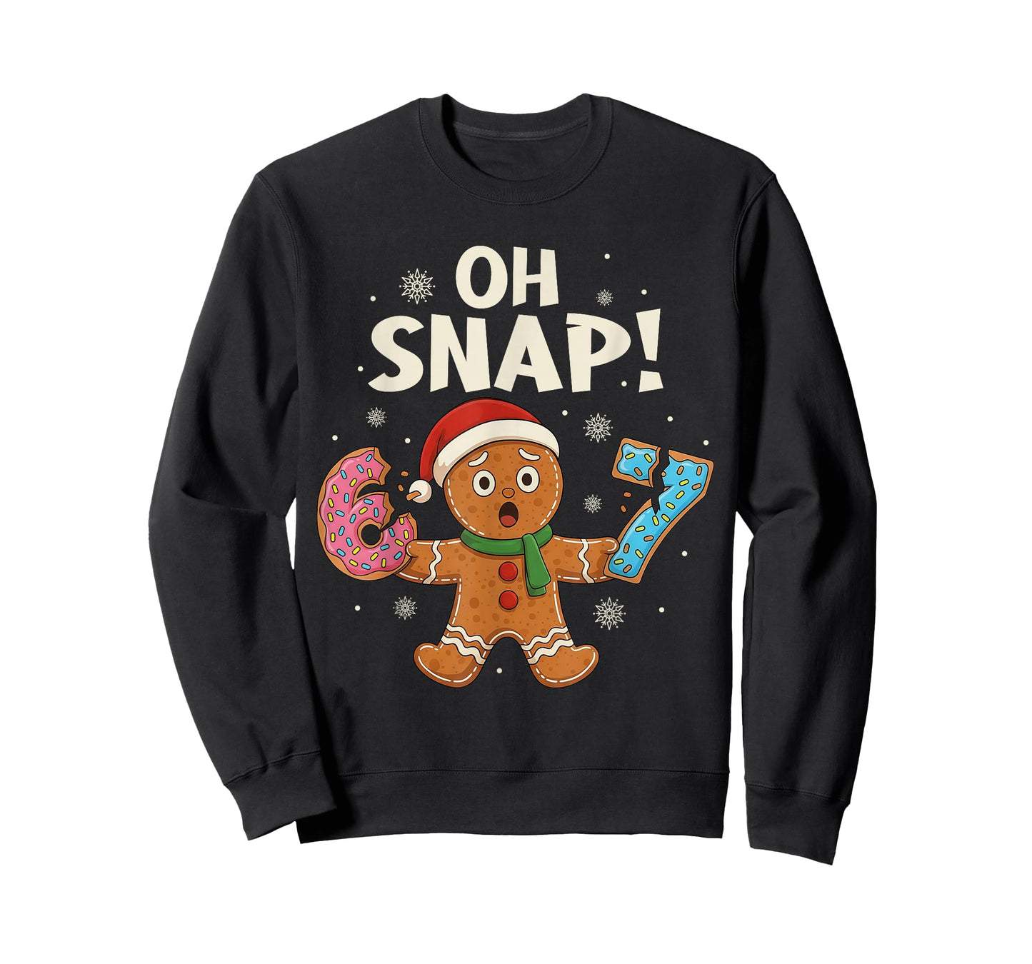 Gingerbread Six Seven 67 Bruh 6 7 Christmas Girl Boys Kids T-Shirt