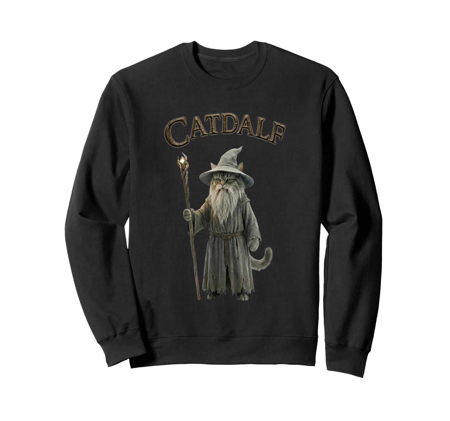 Catdalf - Funny Cat Wizard Outfit T-Shirt