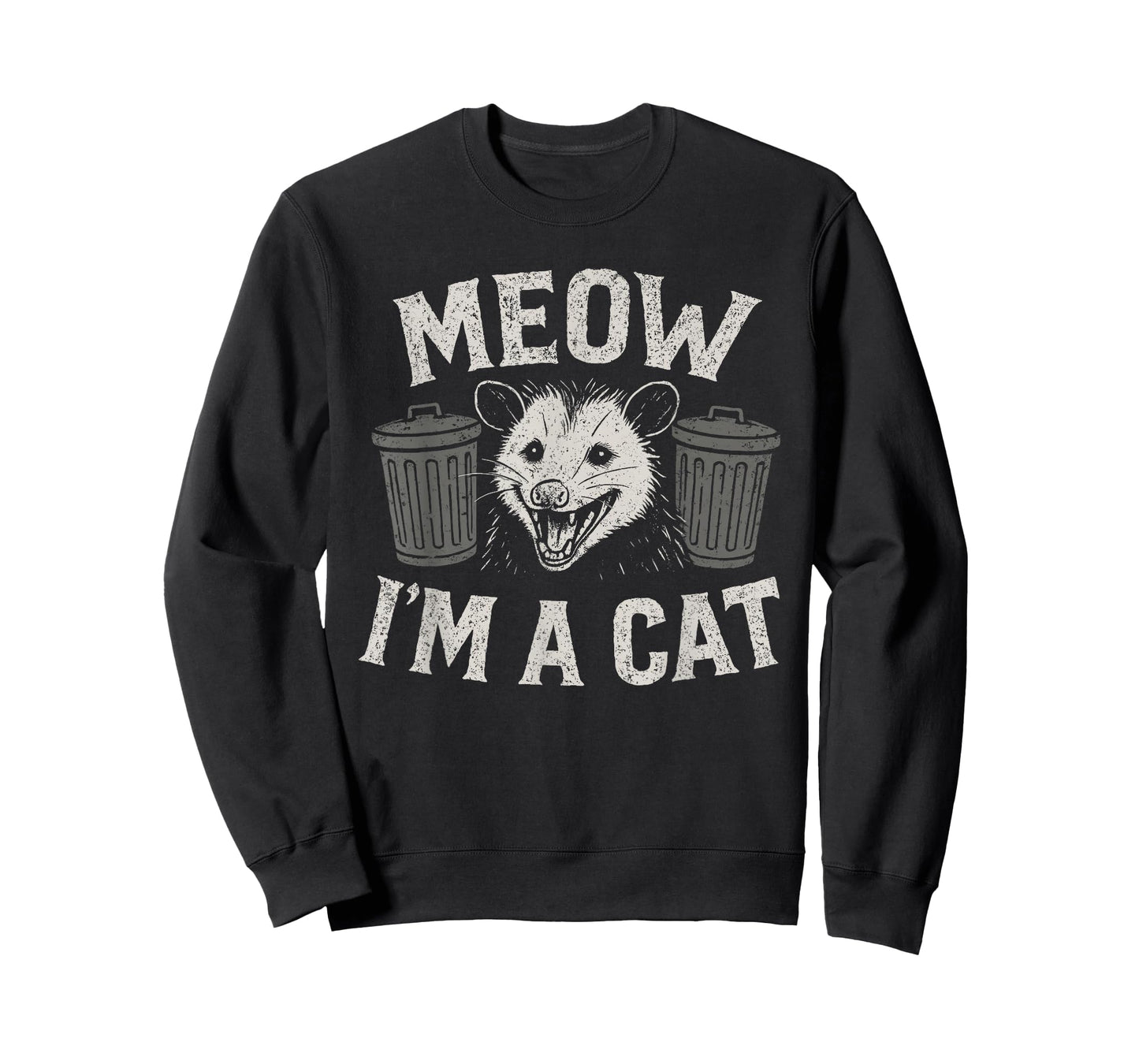 Meow I'm A Cat - Funny Possum Humor Opossum Lover T-Shirt