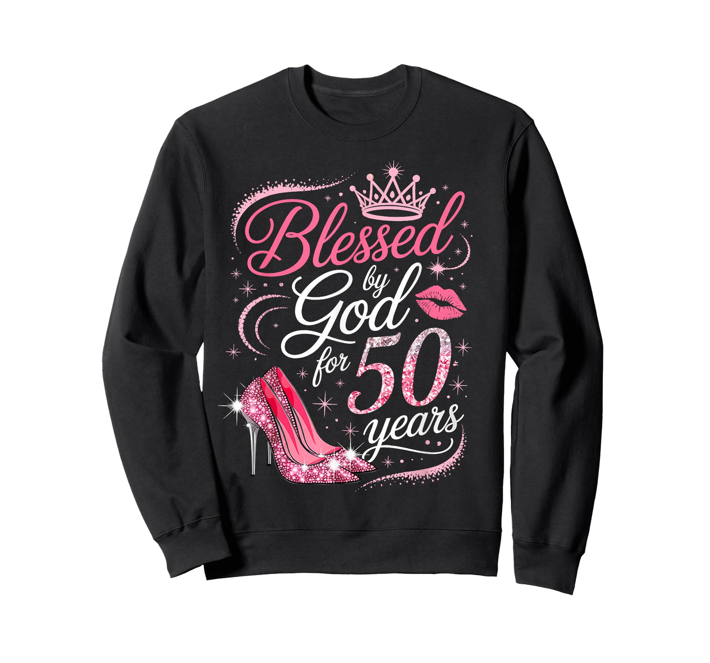 Blessed by God for 50 Years Old 50th Birthday Party Queen T-Shirt