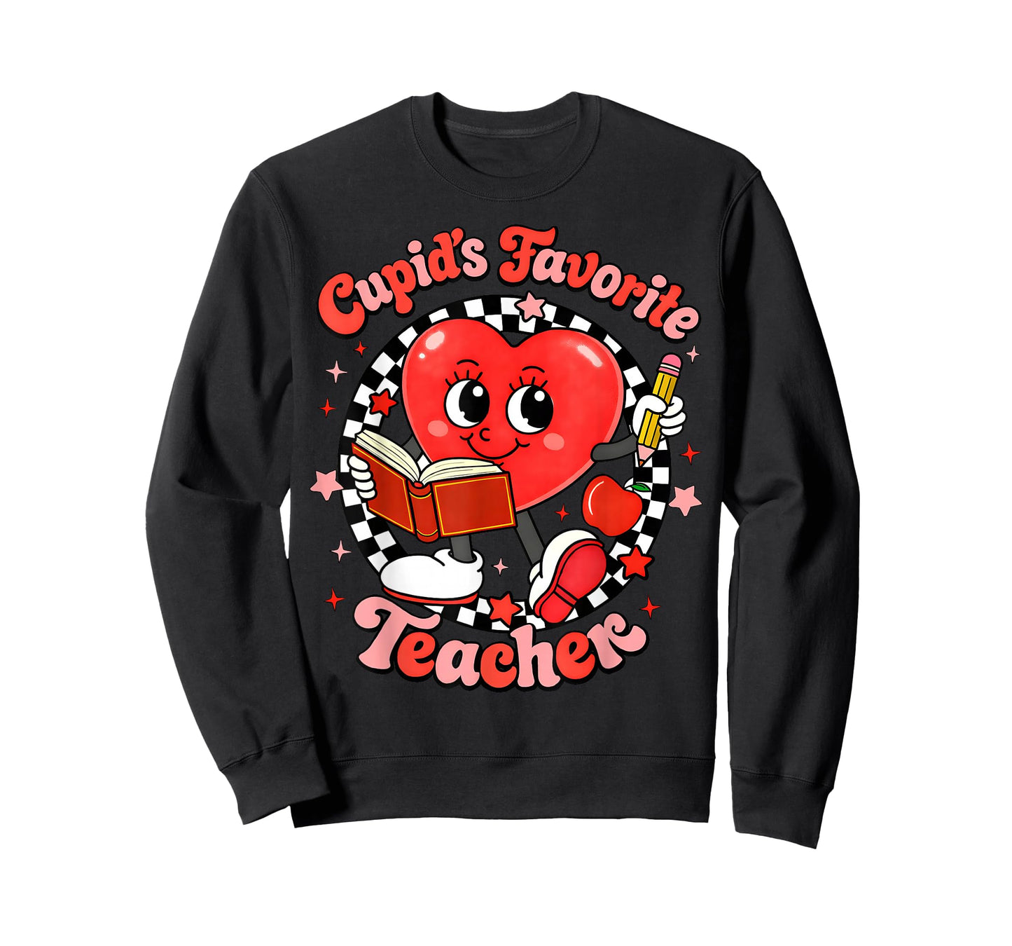 Valentine Cupid's Favorite Teacher Cute Heart Girl Women T-Shirt