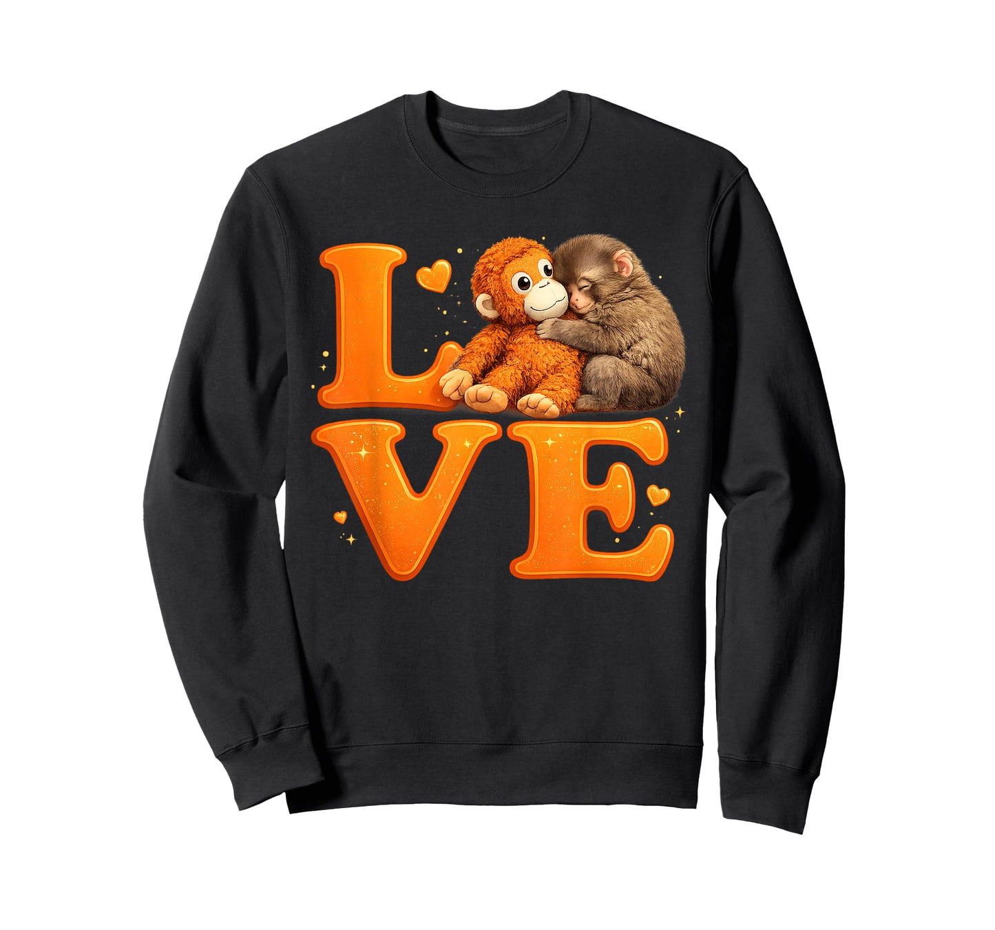 Hang in There Punch Monkey Cute Baby Macaque Plush Friend T-Shirt
