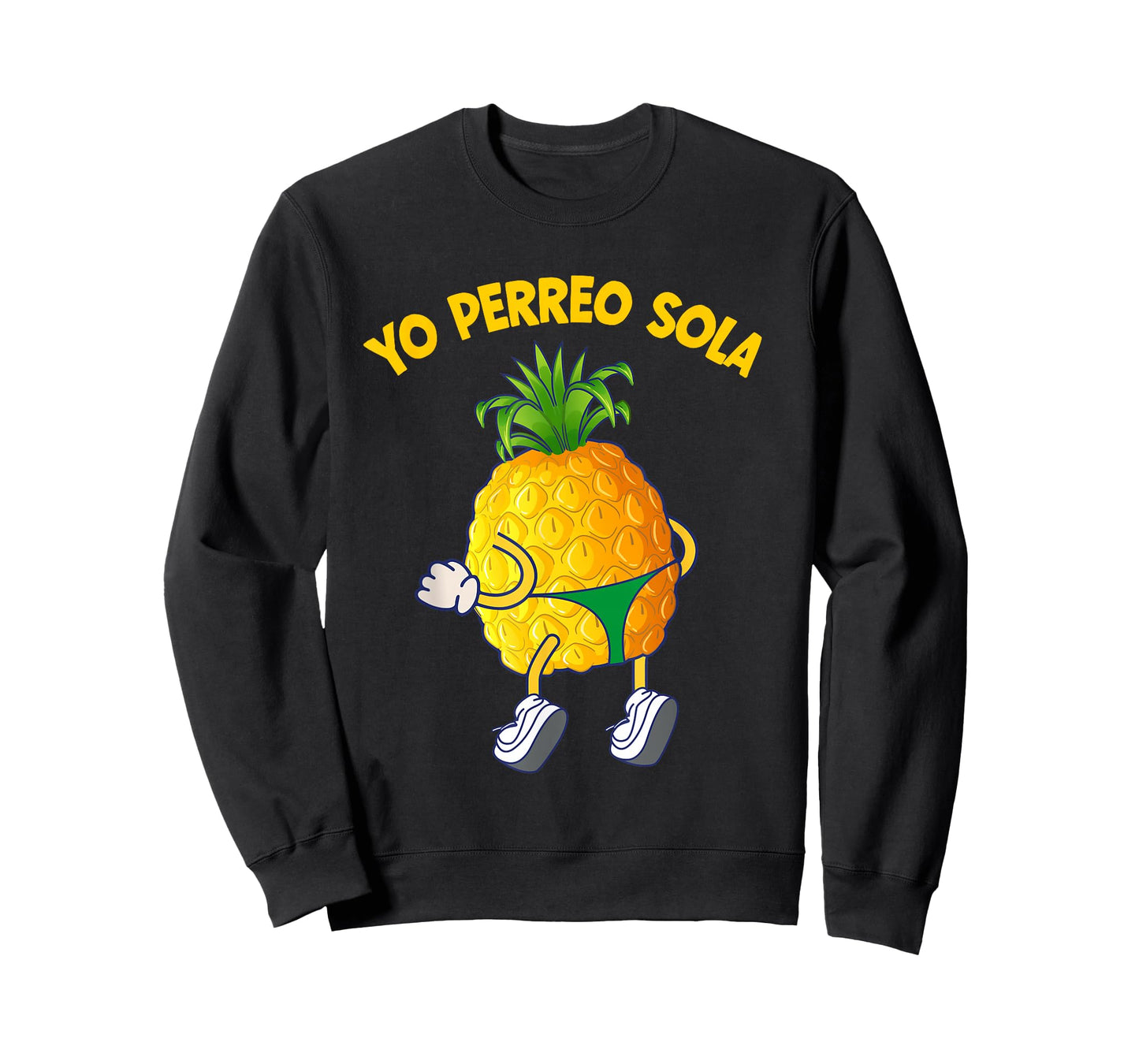 Yo Perreo Sola Twerk Reggaeton Pineapple T-Shirt
