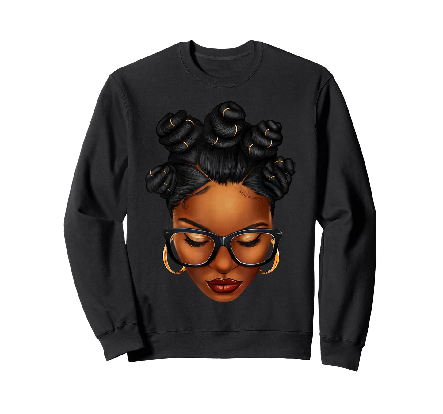 Afro Black Woman African Black History Month Melanin Queen T-Shirt