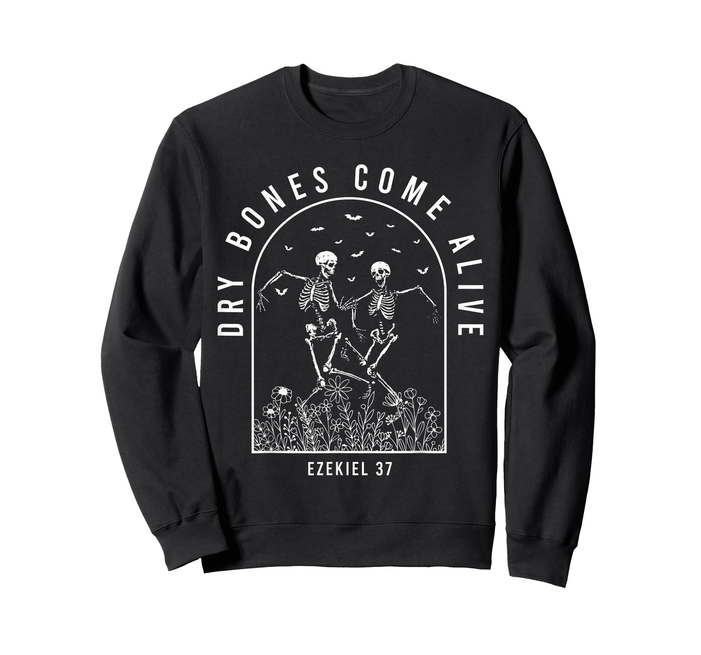Dancing Skeleton Dry Bones Come Alive Christian Halloween T-Shirt