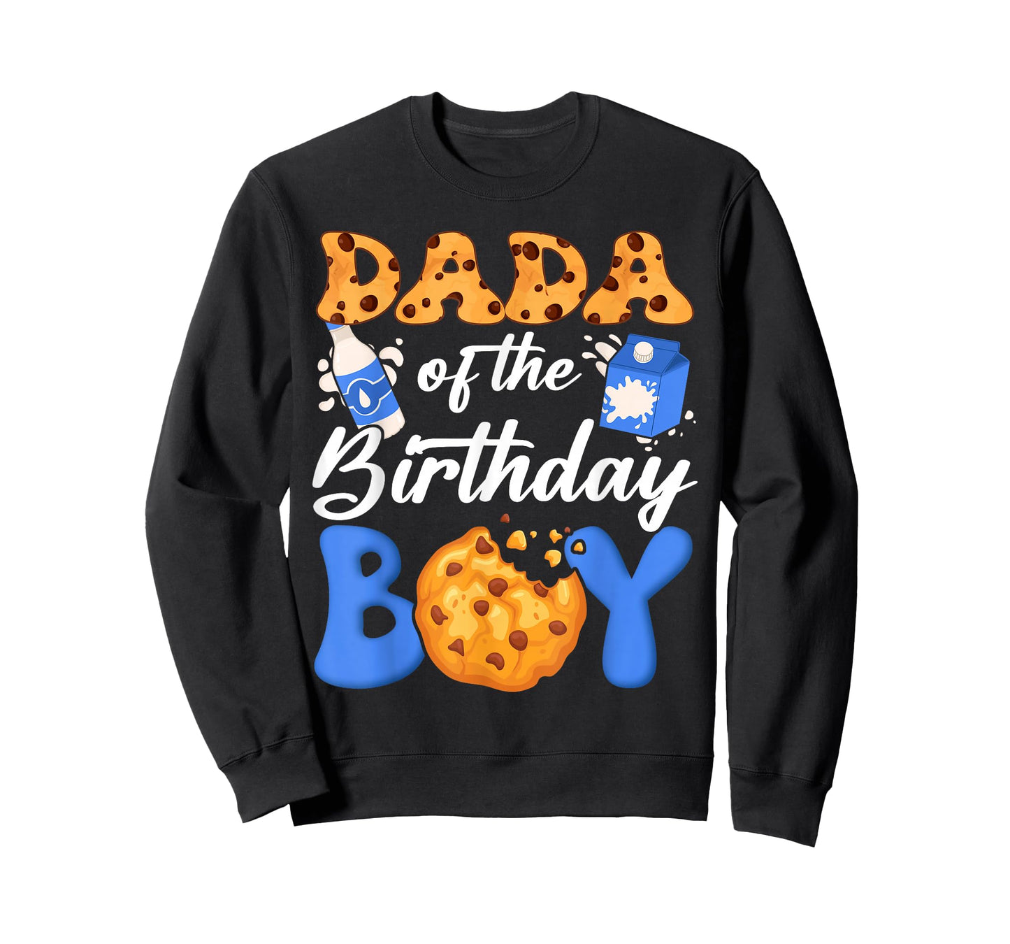 Dada of The Birthday Boy Milk and Cookies 1St Birthday T-Shirt