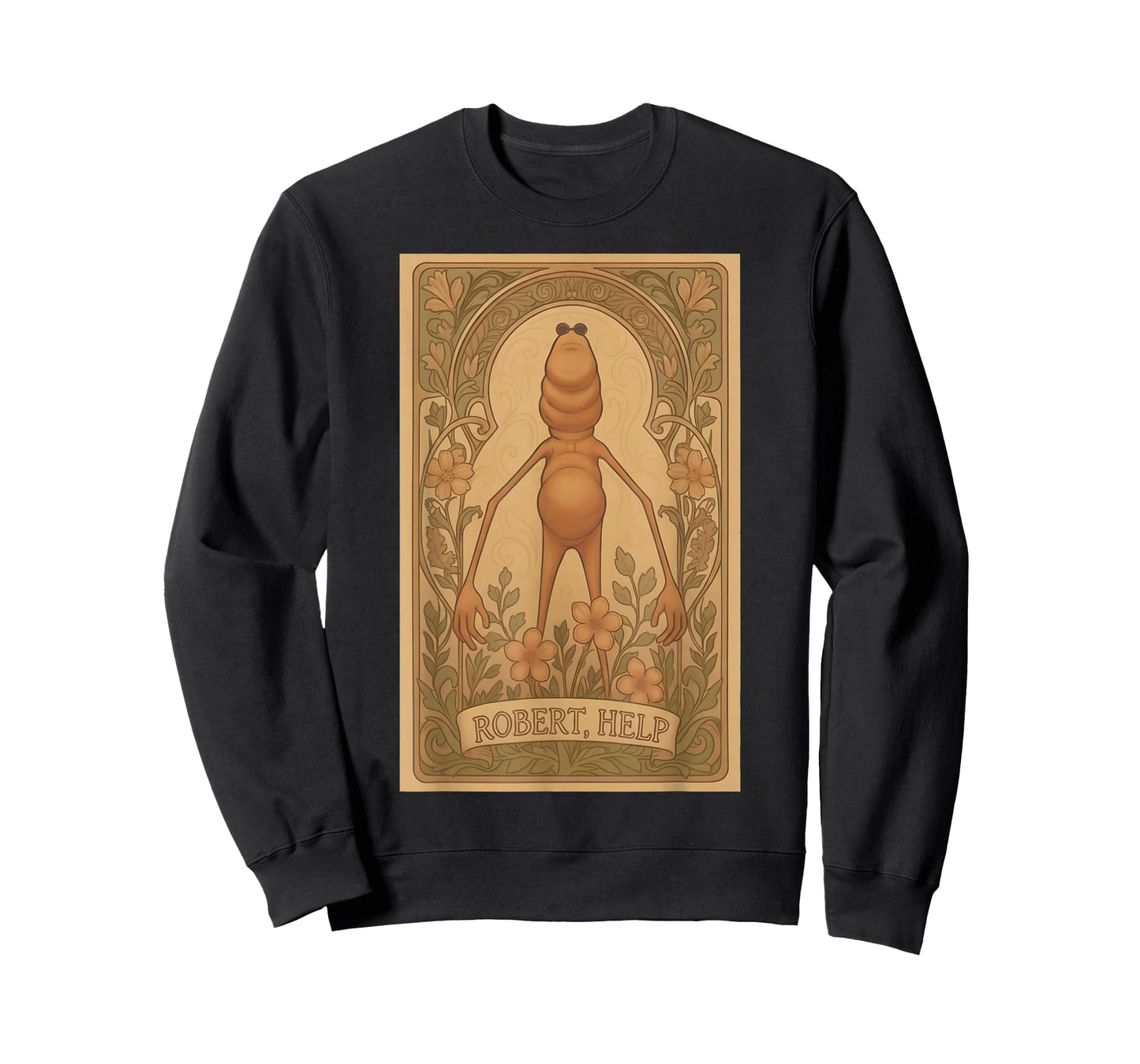 Vintage Marcus The Worm Meme Robert Help Nouveau Art Meme T-Shirt
