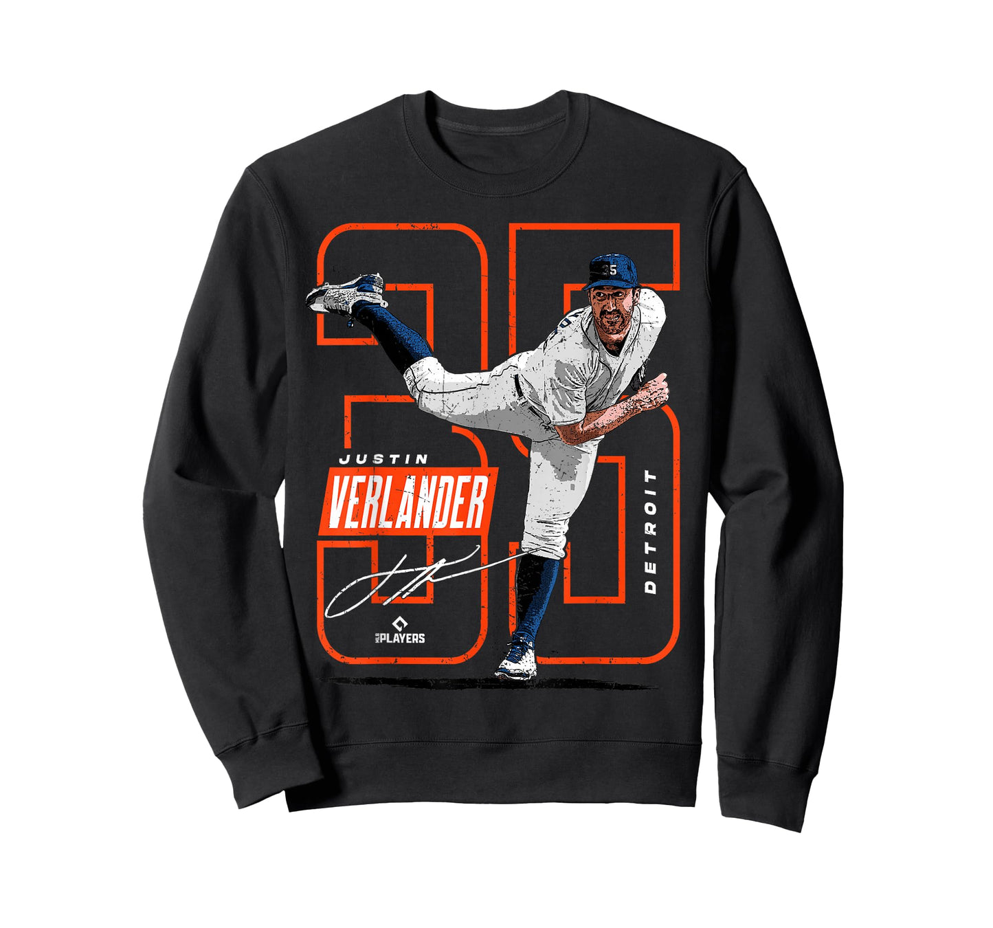 Justin Verlander | Detroit T Baseball Players | MLBJVE207M T-Shirt