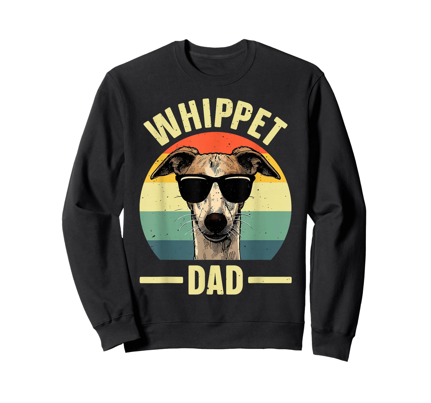 Cool Whippet Art for Men Dad Pet Dog Whippet Lover Whippet T-Shirt