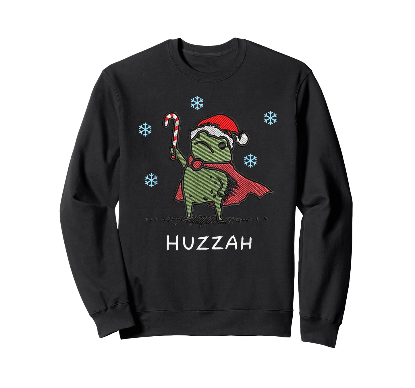 Huzzah Frog Knight Funny Sword Meme Quote Christmas T-Shirt