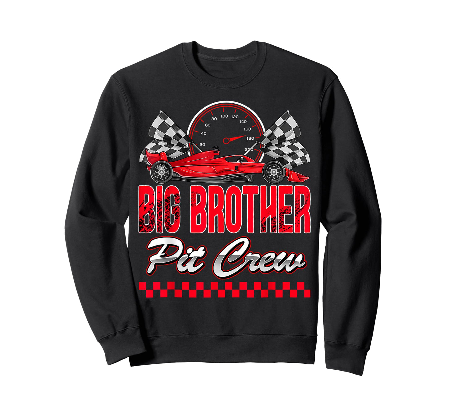 Big Brother Pit Crew Racing Family Race Car Birthday Boy T-Shirt