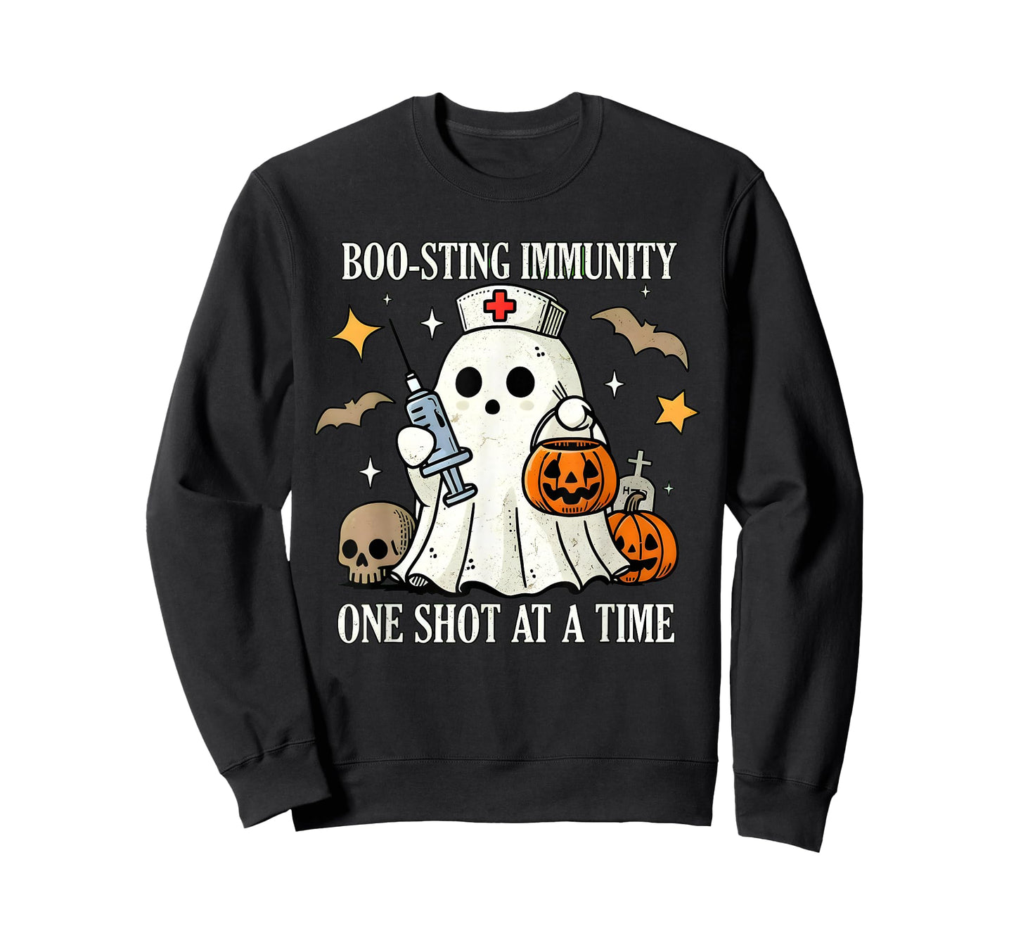 Halloween Nurse Immunology Nurse Funny Shot Nurse Season T T-Shirt