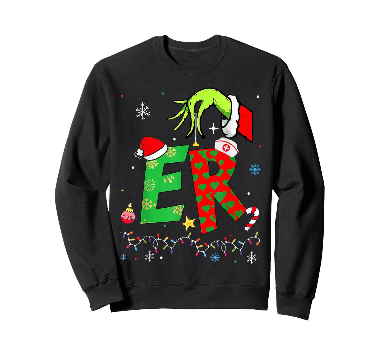 Emergency Department Xmas Holiday ER Nurse Christmas T-Shirt