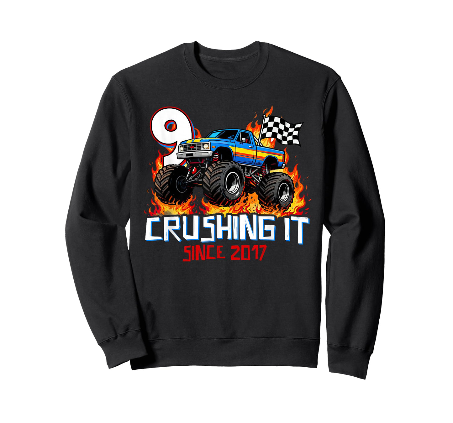 Crushing It Since 2017 Nine 9th Birthday Boys 9 Years Old T-Shirt