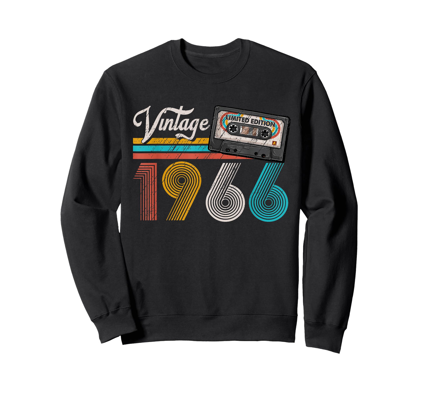 Vintage 1966 Cassette Tape 60th Birthday 60 Years Old Men T-Shirt