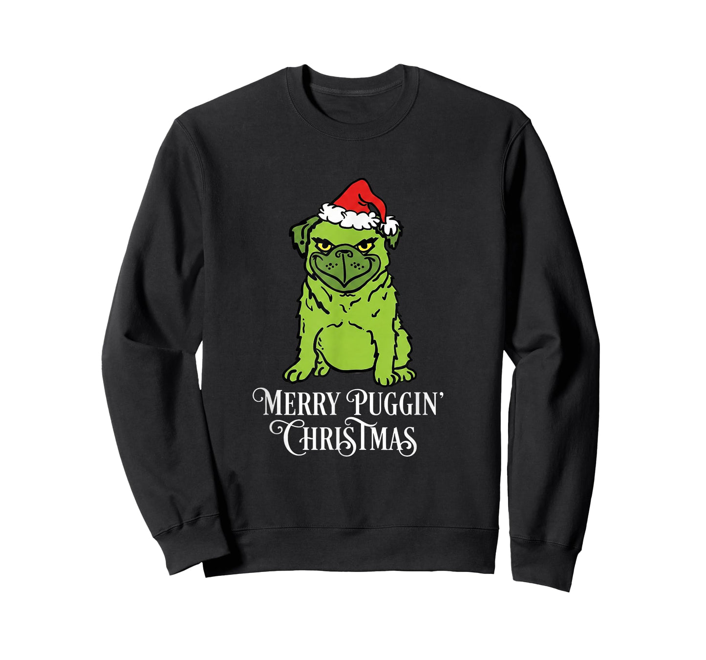 Merry Puggin' Christmas Cute Pug Dog Lover Xmas T-Shirt