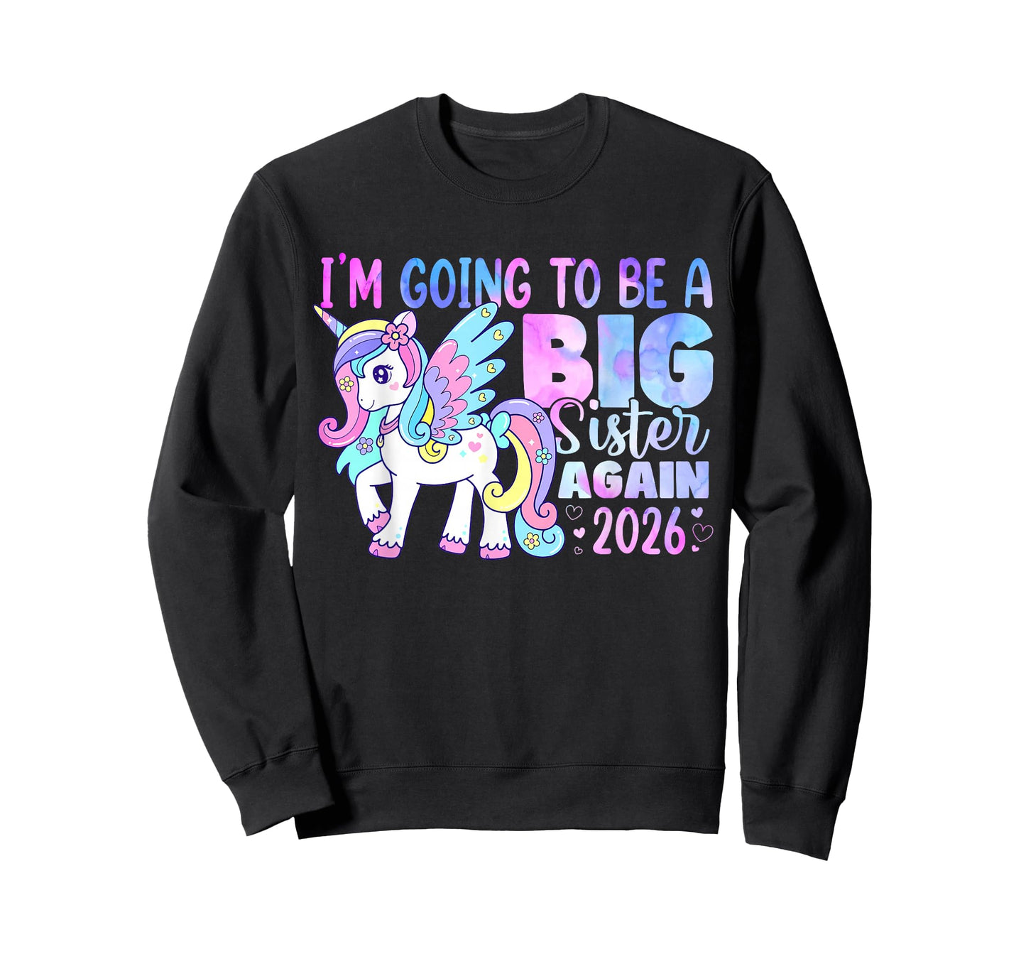 Promoted to Big Sister Est 2026 for Girls Unicorn Cute T-Shirt