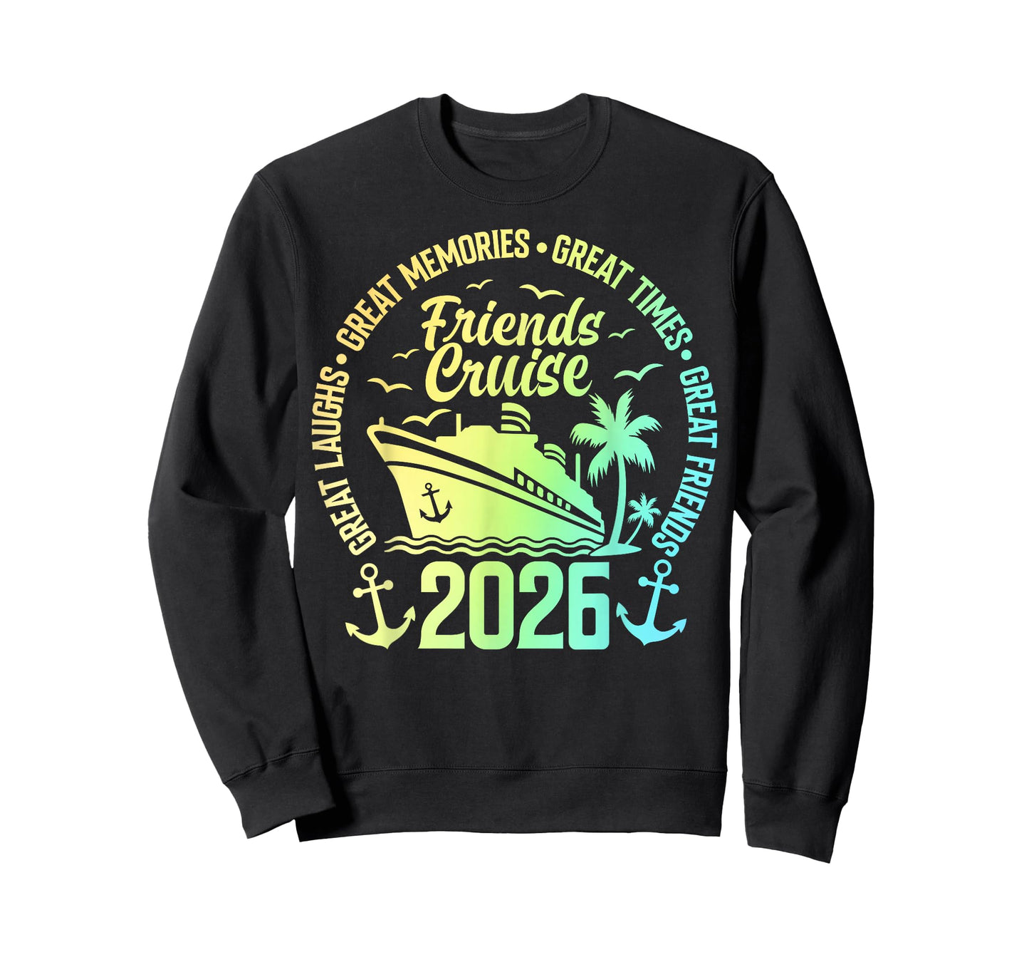 Friends Cruise 2026 Vacation Trip Cruising Friends Matching T-Shirt