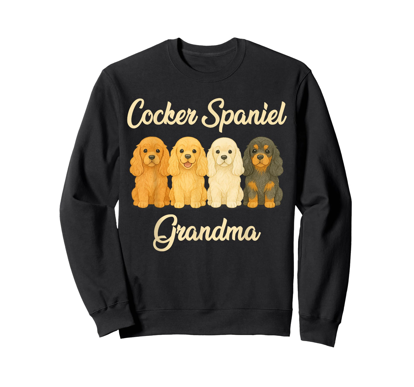 Cocker Spaniel Grandma Cute Dog Lover Gift Funny Puppy Owner T-Shirt