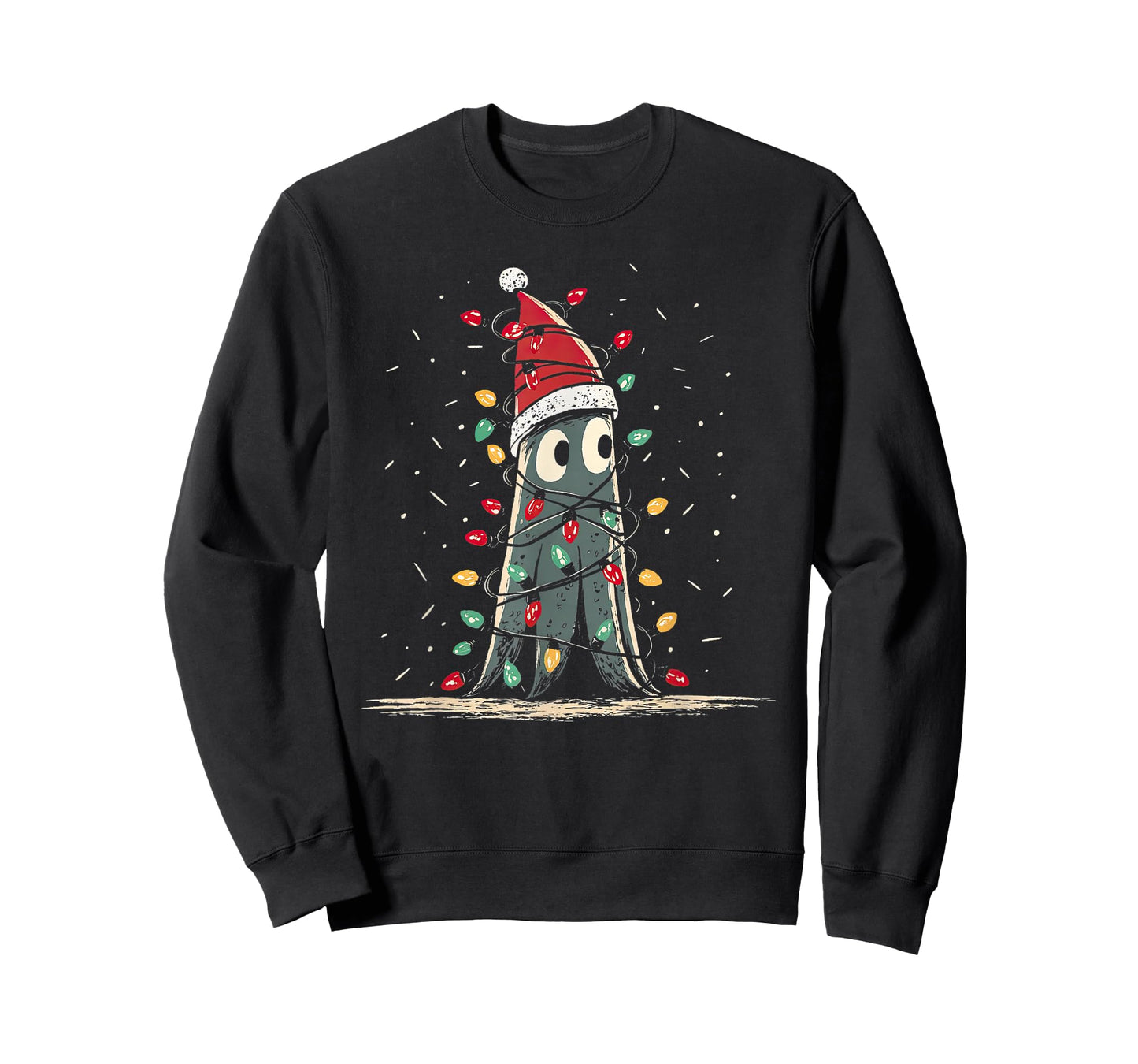 Funny Squid Christmas Graphics Animal Lights Lover T-Shirt