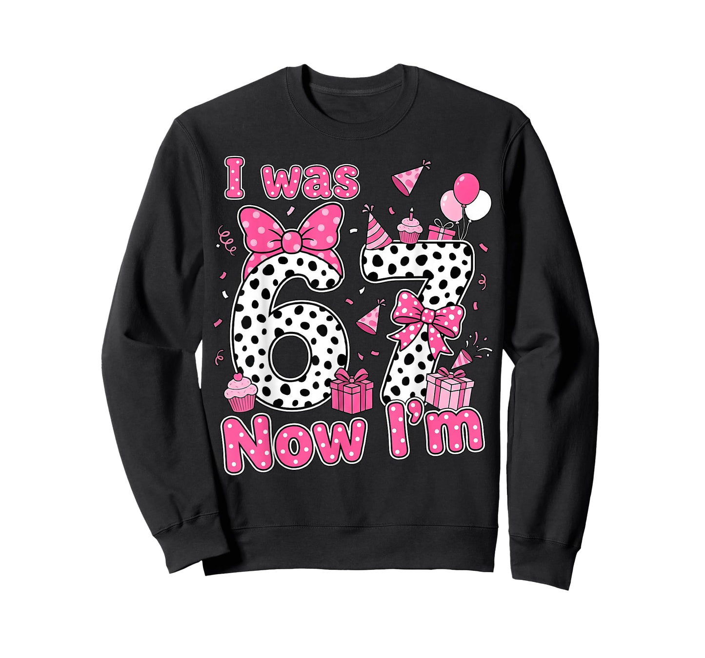 I was 6 Now I'm 7 Cute Birthday Girl Gifts for Girls Kids T-Shirt