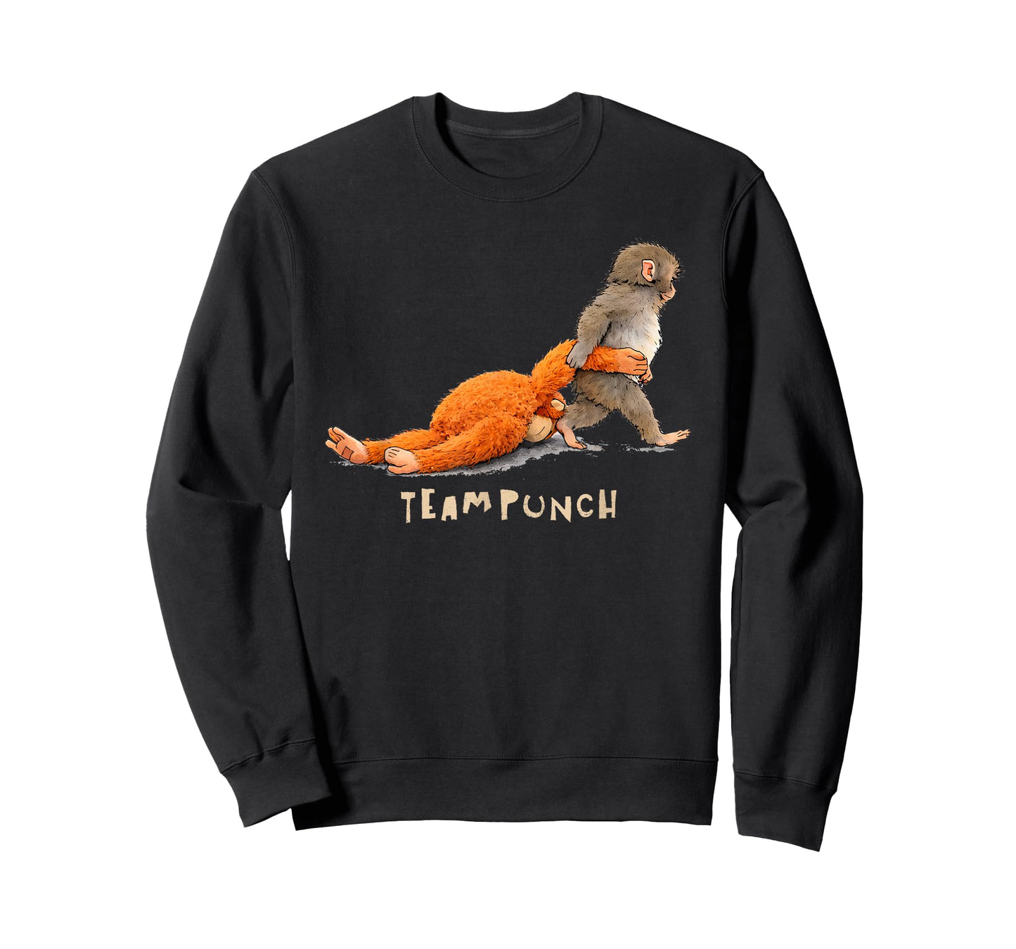 Sad Monkey Punch with an Orange Toy I'm Fine T-Shirt