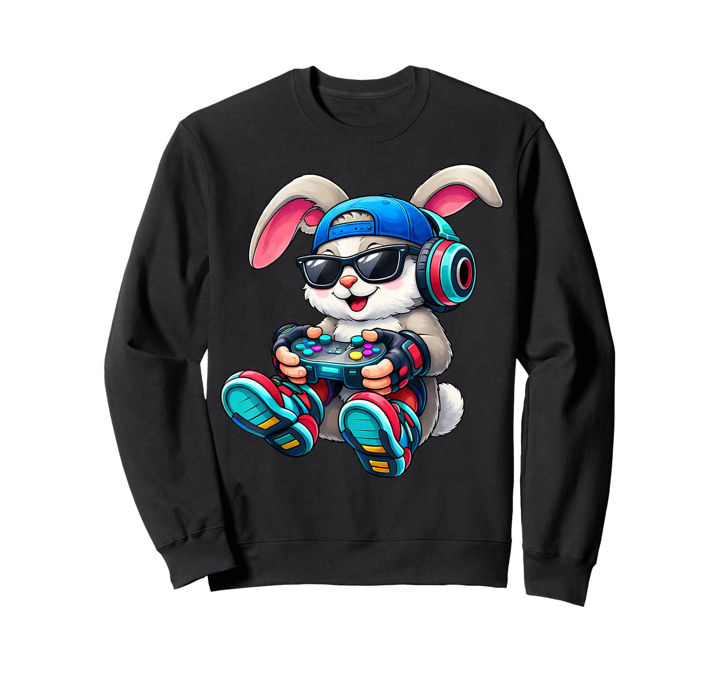 Kids Boys Easter Funny Game Gaming Bunny Easter for Kids Boy T-Shirt