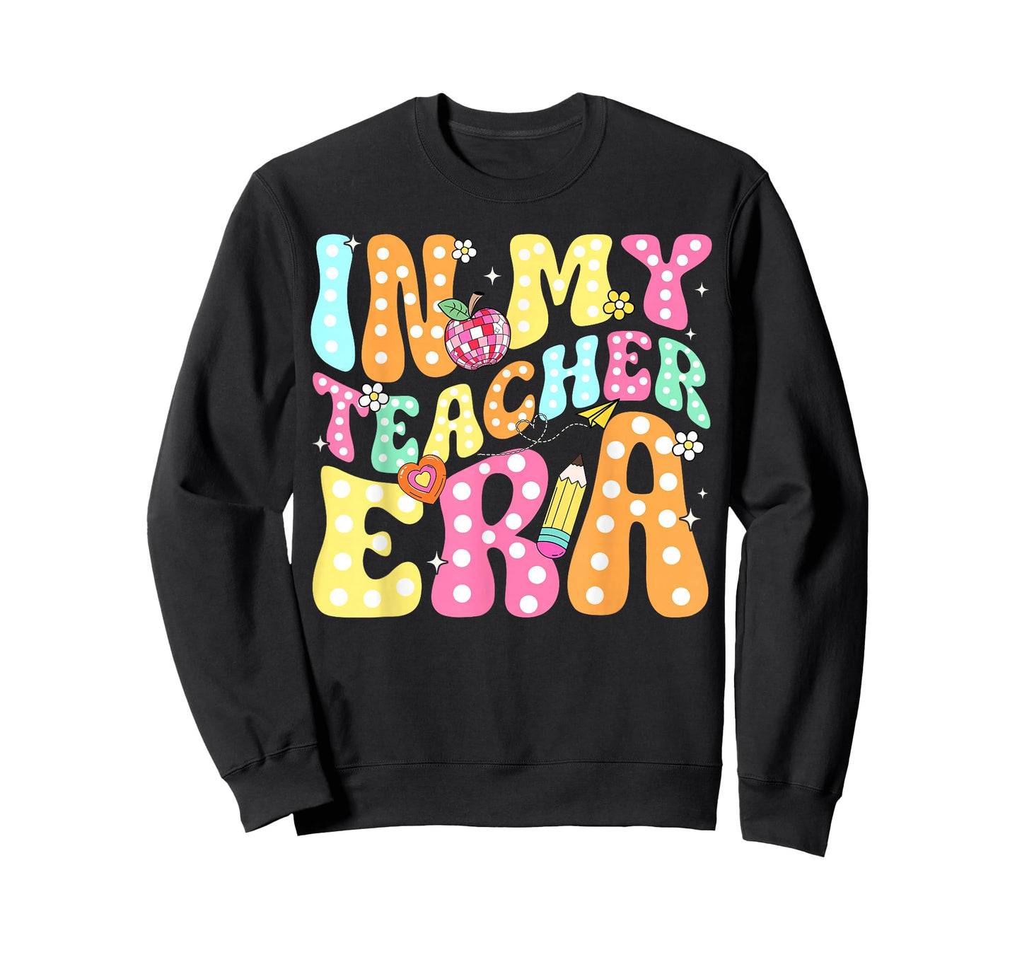 in My Teacher Era Retro 100th Day Back to School Teacher Kid T-Shirt
