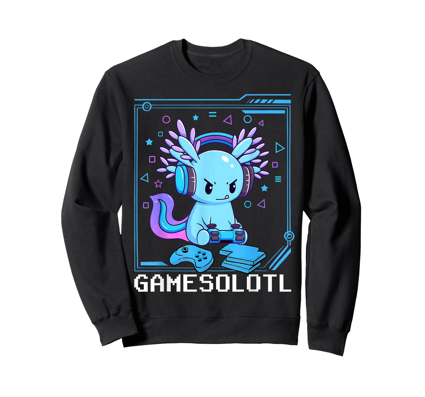 Gamesolotl Axolotl Video Gamer Kawaii Anime Gifts Boys Teens T-Shirt