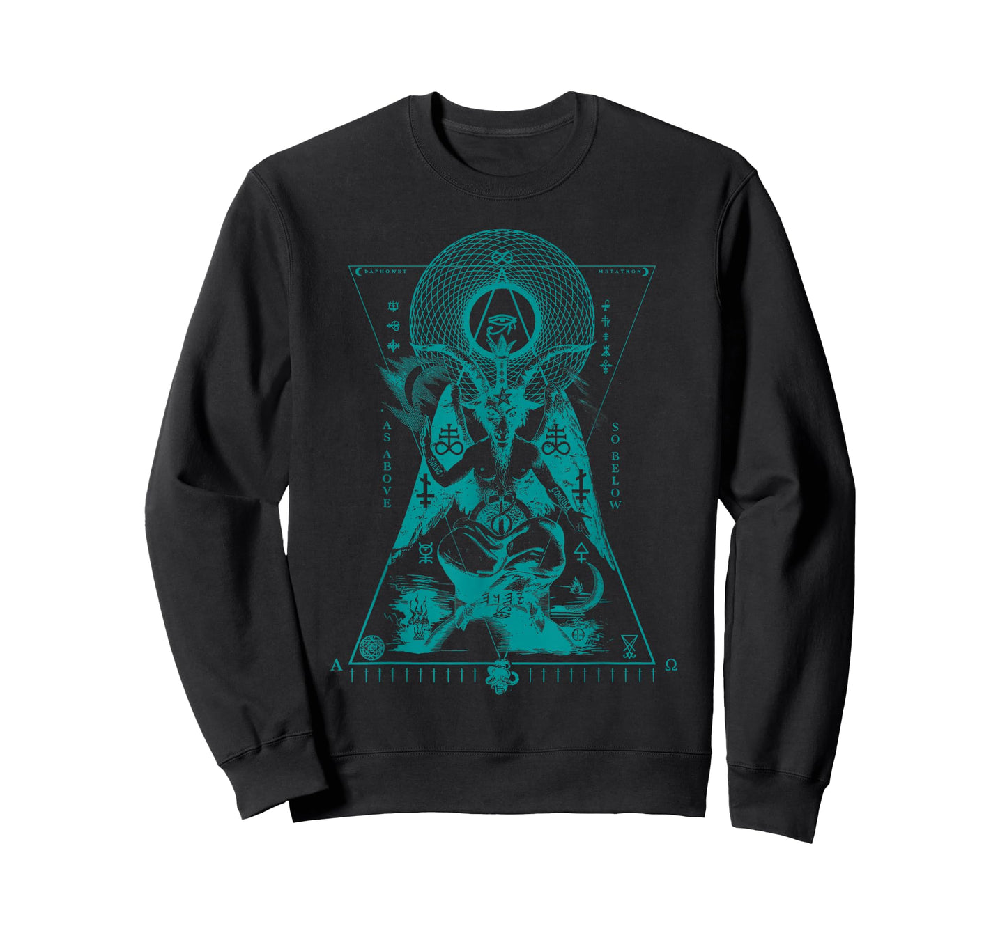 Sacred Geometry Baphomet - Hermetic Esoteric Symbolism Art T-Shirt