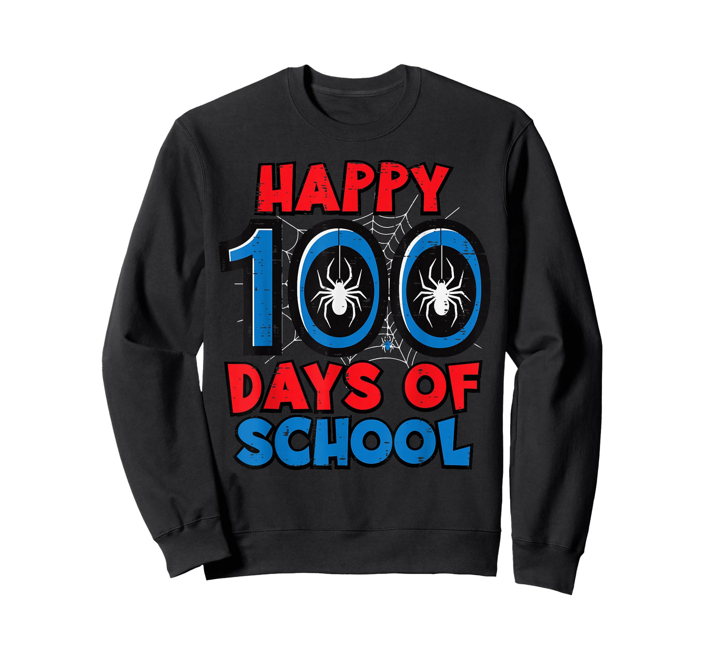 Happy 100 Days of School Spider 100th Day Boy Kids Men Women T-Shirt