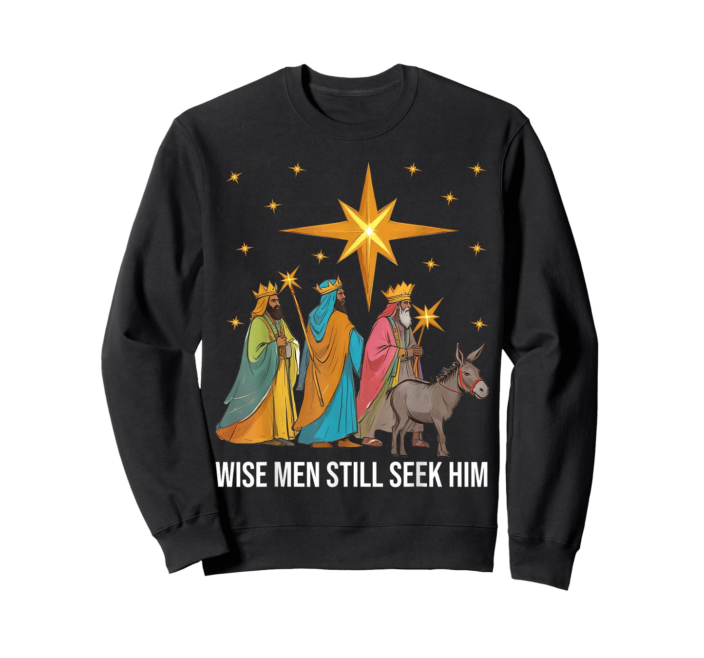 Wise Men Still Seek Him Nativity Scene Christian Christmas T-Shirt