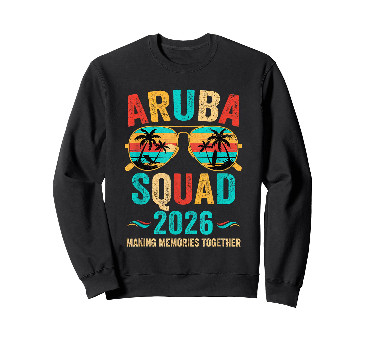 Aruba Vacation Squad 2026 Family Matching Vintage T-Shirt