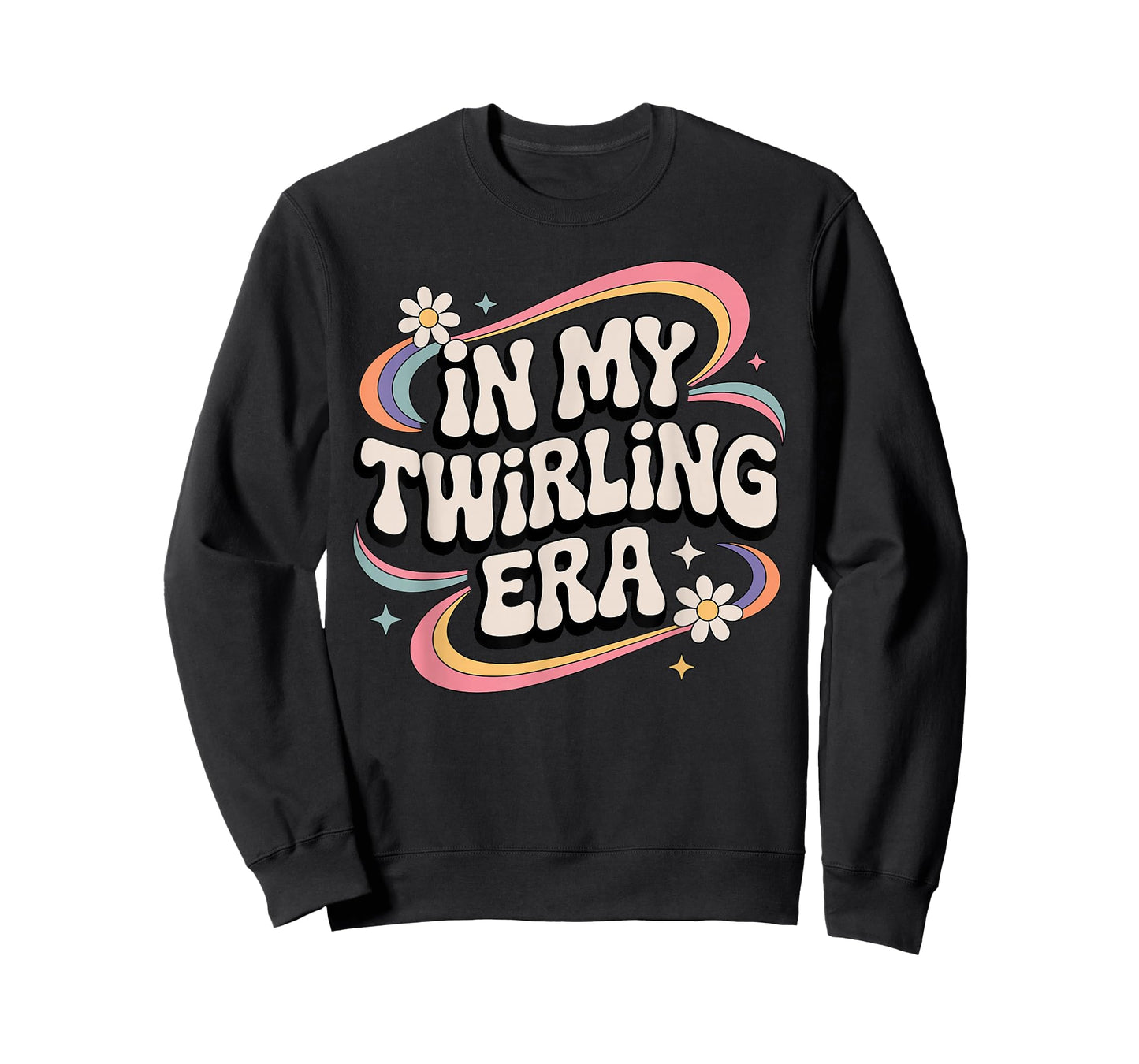 Cool Baton Twirling Art for Women Girls Twirl Baton Twirler T-Shirt