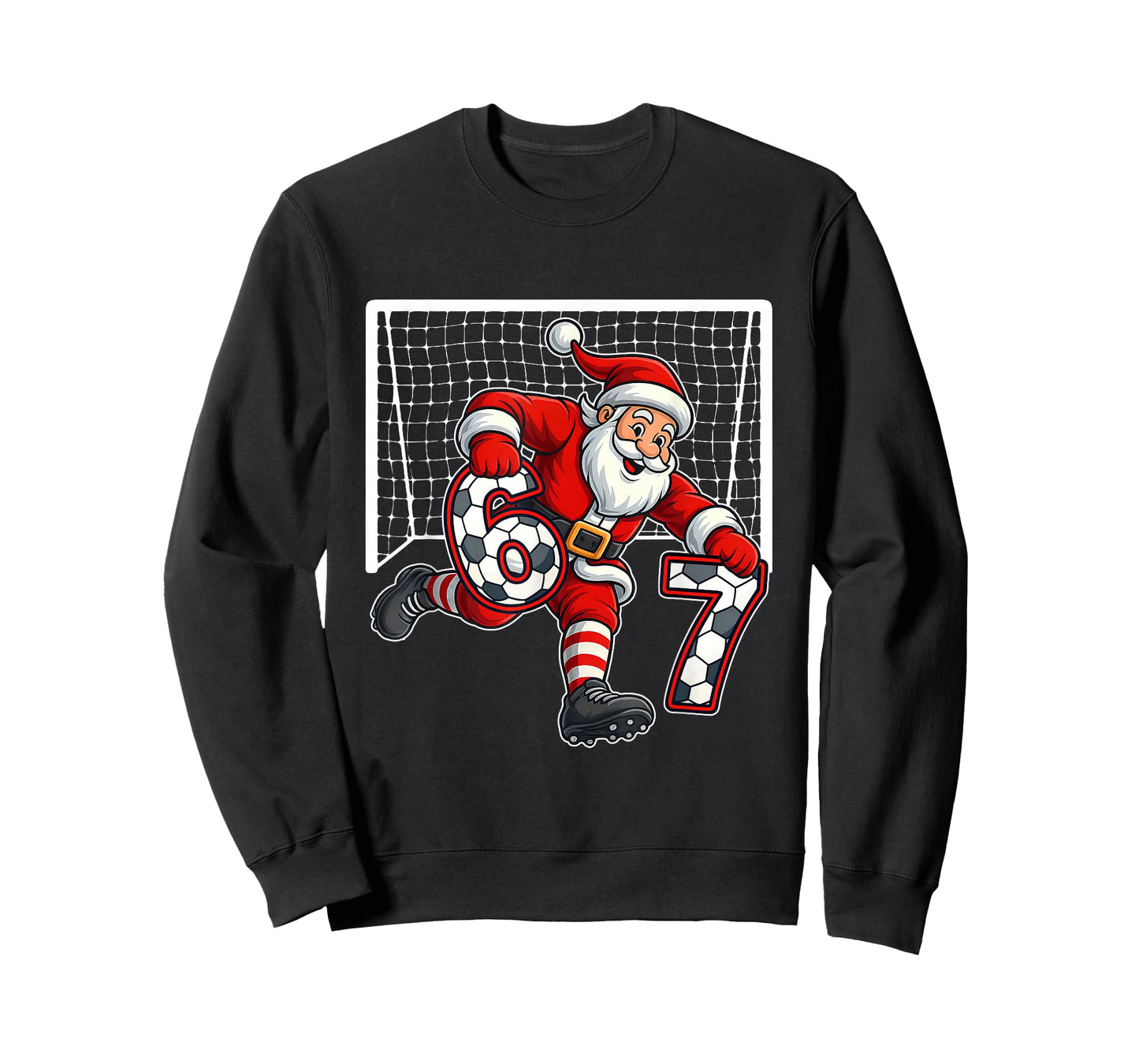 67 Soccer Santa Six Seven Meme Christmas Sport T-Shirt
