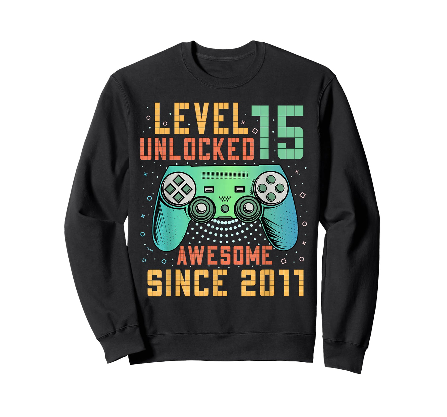 Level 15 Unlocked Awesome Since 2011 15th Birthday Boy T-Shirt