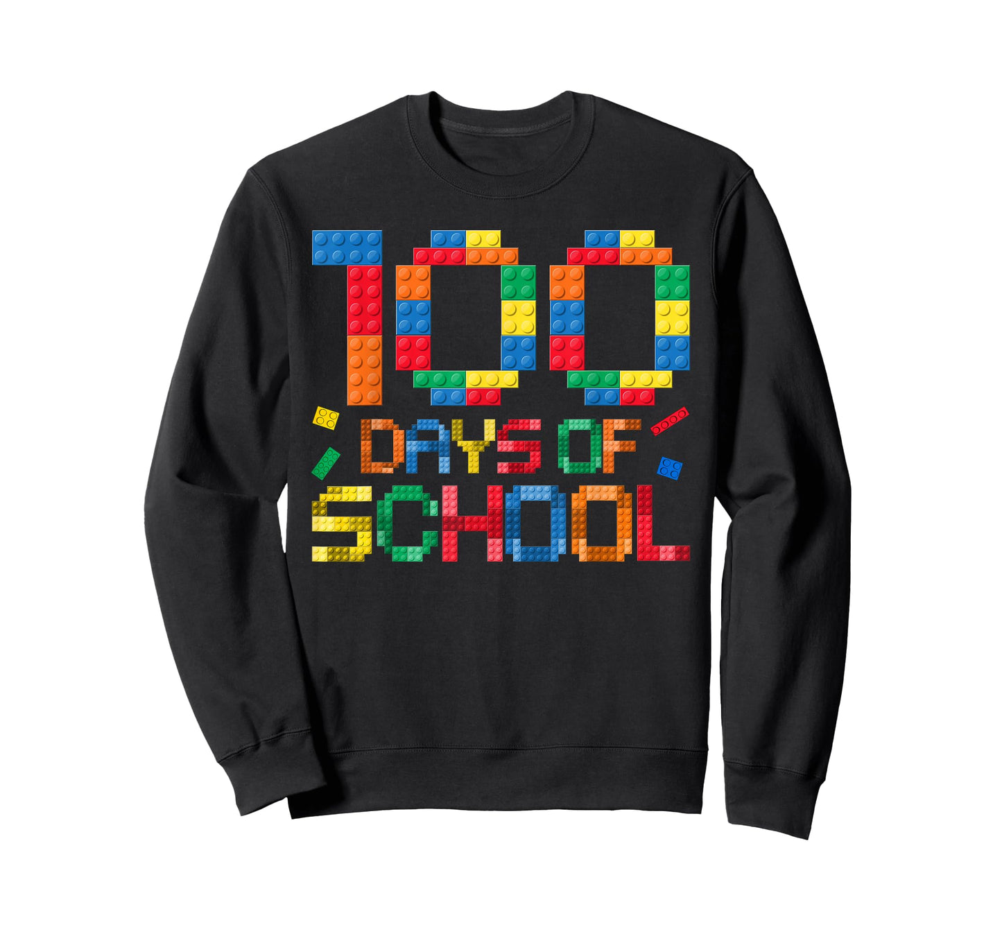 Master Builder 100 Days of School Shirt Kids Building Blocks T-Shirt