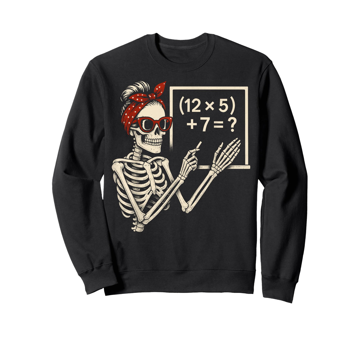 Halloween Math Teacher Skeleton Six Seven Meme Brainrot T-Shirt