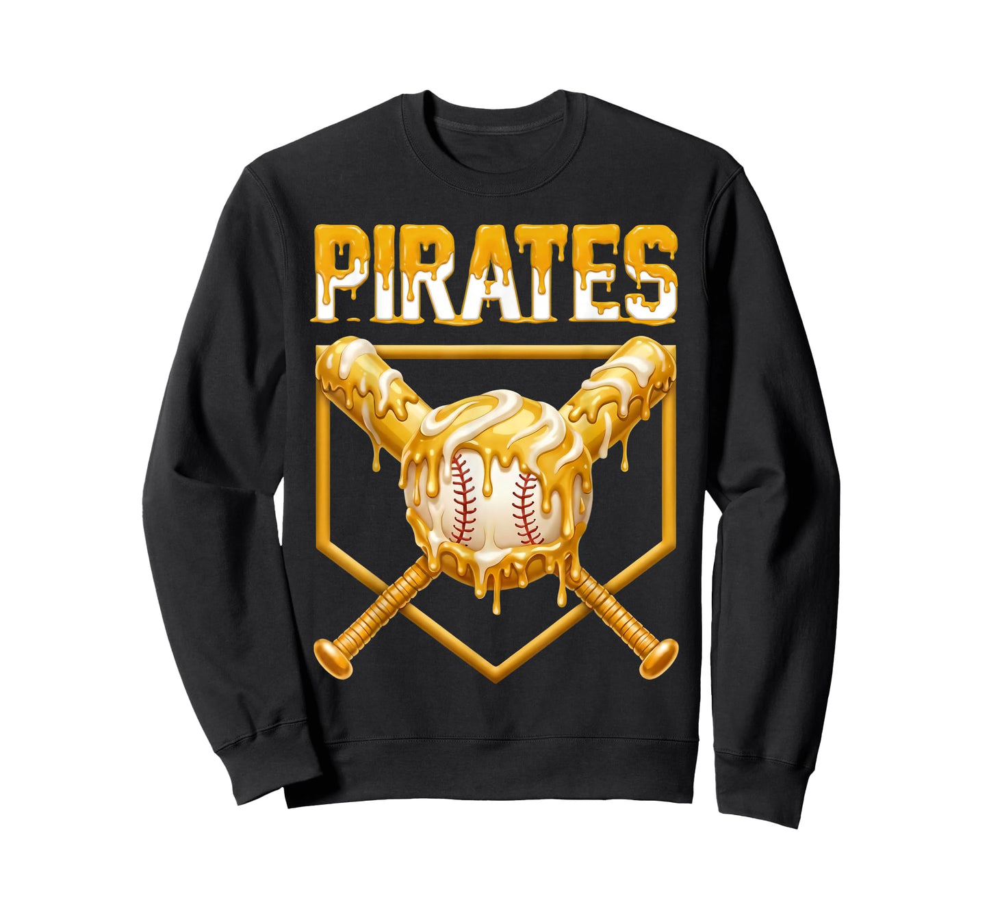 Pirates 412 Funny Baseball Drip for Boys Ice Cream T-Shirt
