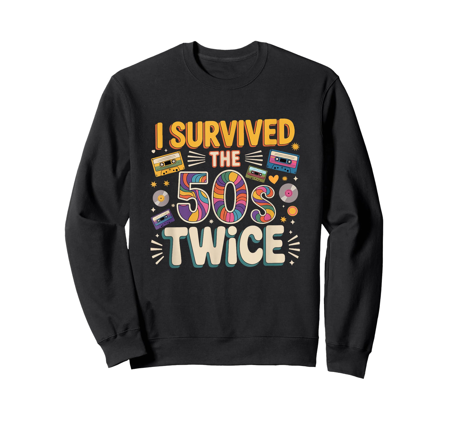 I Survived The 50s Twice Funny Joke 60th Birthday Classic T-Shirt