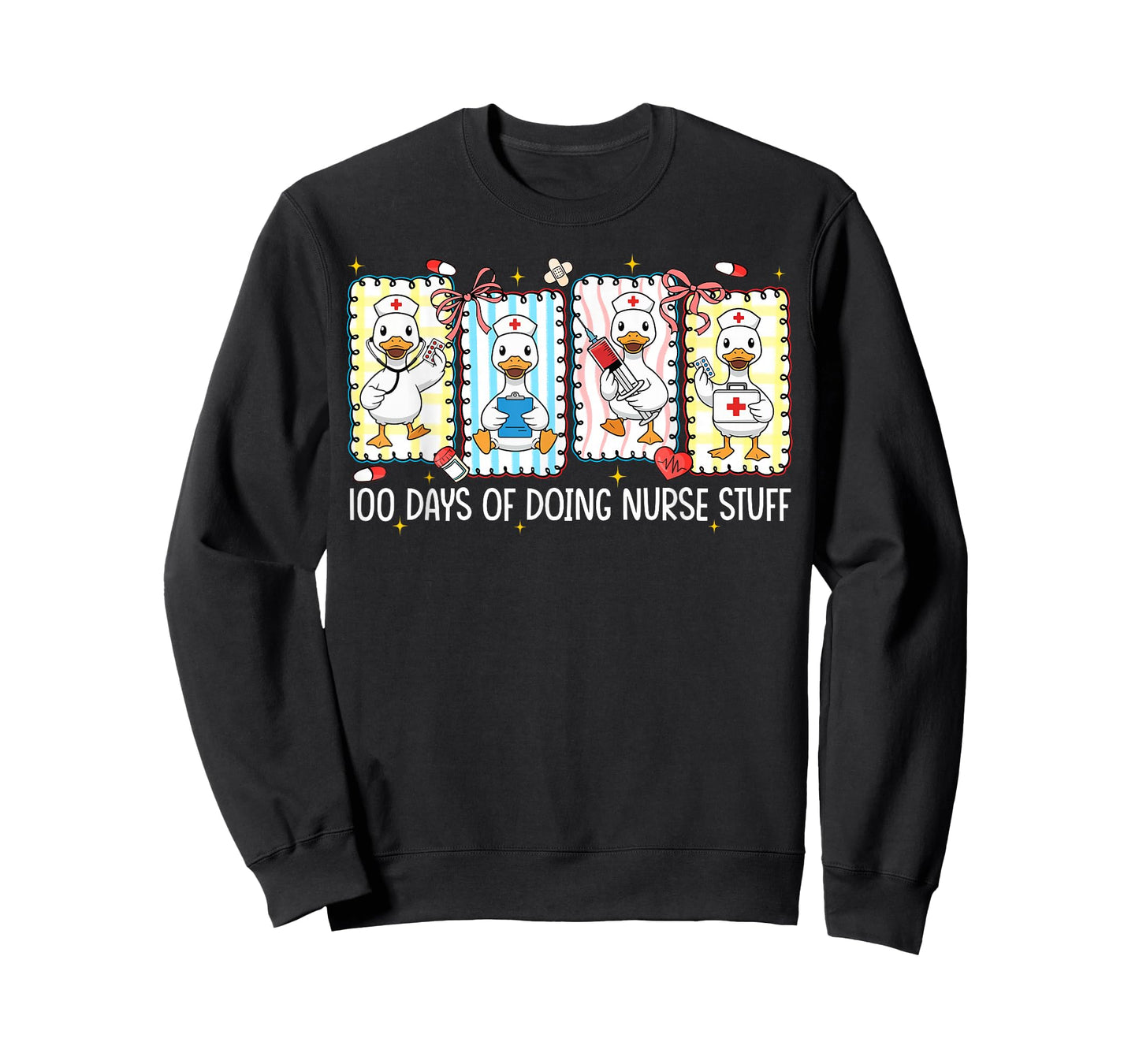 100 Days of Doing School Nurse Stuff Silly Goose Girl Women T-Shirt