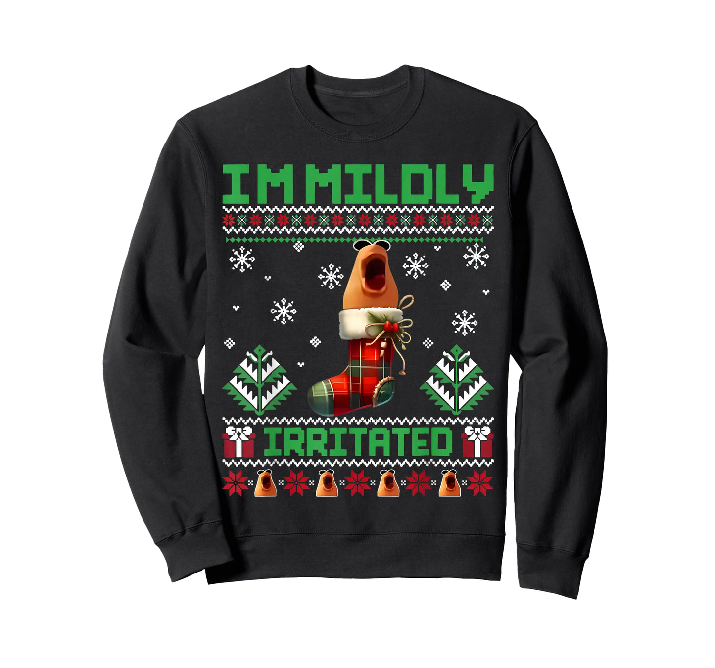 I'm Mildly Irritated Marcus The Worm Christmas Funny Meme T-Shirt