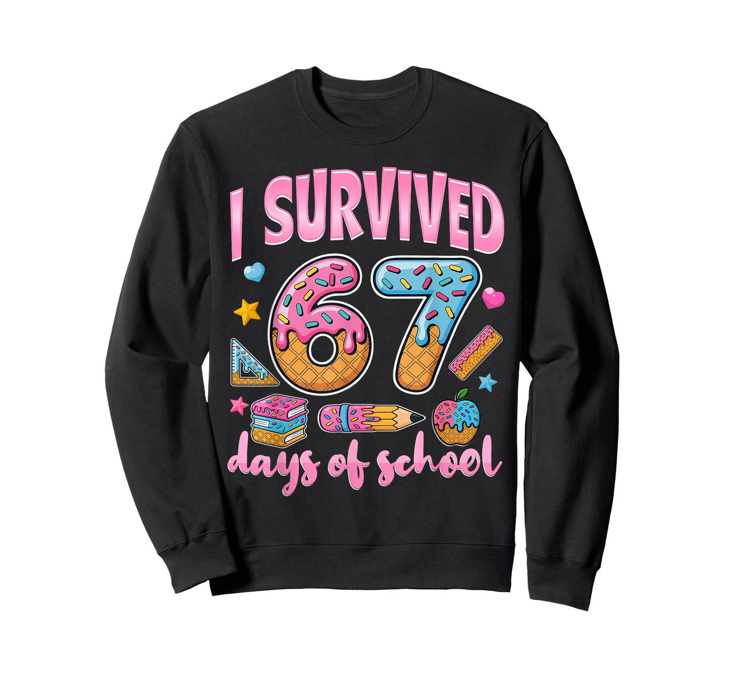 I Survived 67 Days of School Teachers Students T-Shirt