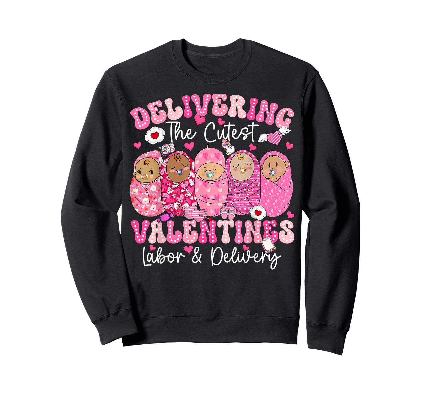 Delivering The Cutest Valentine Labor Delivery L&D Nurse T-Shirt