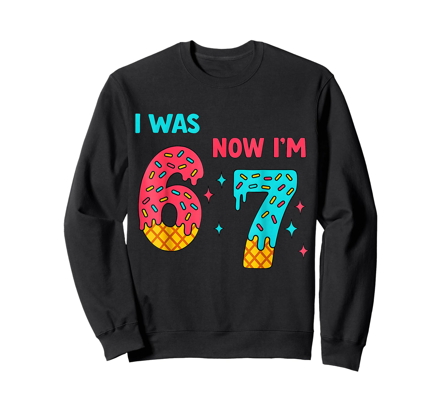 7 Year Old Birthday Shirt was 6 Now I'm 7 67 Funny for Kids T-Shirt
