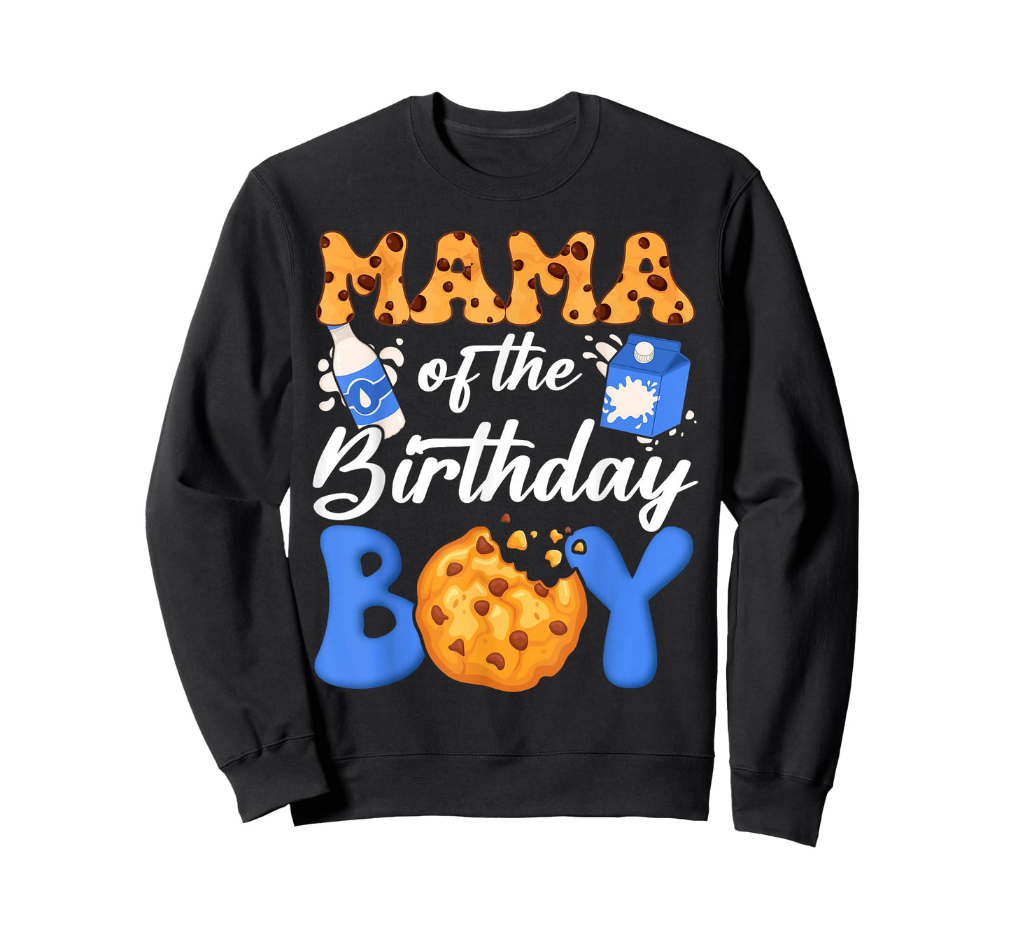 Mama of The Birthday Boy Milk and Cookies 1St Birthday T-Shirt